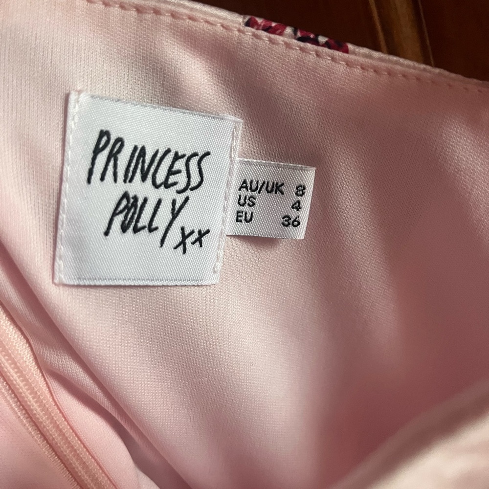Princess Polly Pink Floral Satin Slip - Picture 2 of 3